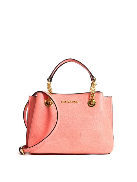 peach michael kors bag|michael kors white shoulder bags.